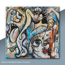 Load image into Gallery viewer, Commotion - 91cm x 91cm (Oil on Canvas)
