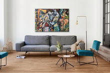 Load image into Gallery viewer, Lost in the Crowd - 122cm x 91cm (Oil on Canvas)