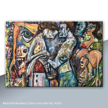 Load image into Gallery viewer, Lost in the Crowd - 122cm x 91cm (Oil on Canvas)