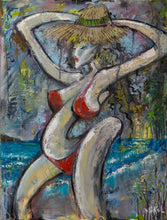 Load image into Gallery viewer, Afternoon at the beach - 60cm x 45cm (Oil on Canvas)