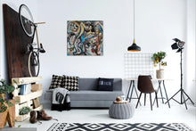 Load image into Gallery viewer, Commotion - 91cm x 91cm (Oil on Canvas)