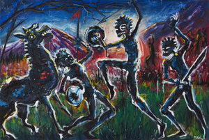 Battle of Life - 90cm x 60cm (Oil on Canvas)