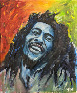 Bob Marley 60 x 50 cm (Oil on Canvas)